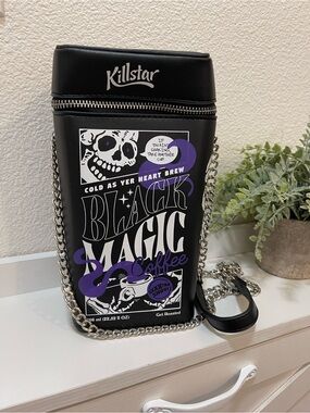 Killstar Black Magic Coffee Cup Handbag